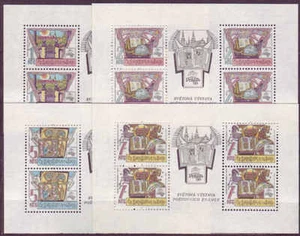 PRINTING SHEET PRAGA 1988 - Mi.no.: 2957-2960 - **MNH** - Picture 1 of 1