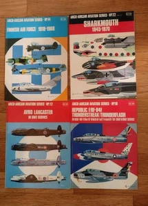Arco Aircam Aviation Series 4 Book Lot Lancaster Finnish Sharkmouth Thunder USAF - Picture 1 of 2