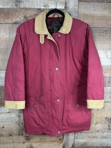 Vintage Eddie Bauer goose Down Chore Barn Coat Womens Small Flannel Lined jacket - Picture 1 of 12