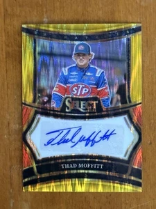 THAD MOFFITT - 2025 Select Racing Signatures - Gold Flash Prizm - S/N 08/10 - Imagen 1 de 2