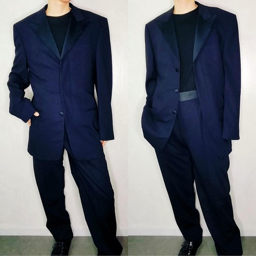 Tom Ford Periodo Gucci Sottile Sartoriale Gg Modello All Over Tuxedo Navy Xl