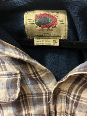 Boston Traders XL 复古法兰绒衬衫单针蓝色红色黄色格子 — 第 1/4 张图片