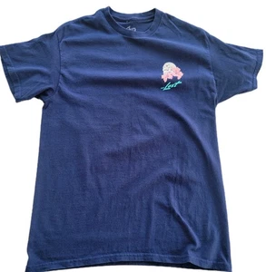 …Lost In Paradise Hula Dancer Men's Graphic T Shirt sz Medium Navy Tee - Picture 1 of 6