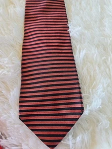 Vintage Brooks Brothers Makers All Silk Maroon/Black Striped Men's Neck Tie - Picture 1 of 6