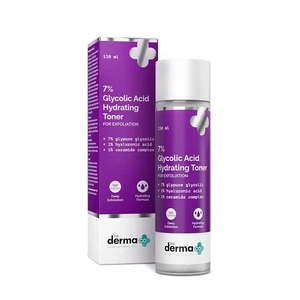 The Derma Co . 7% Glycolic Acid Hydrating Toner For Face,Body,Underarms 150ml - Picture 1 of 7