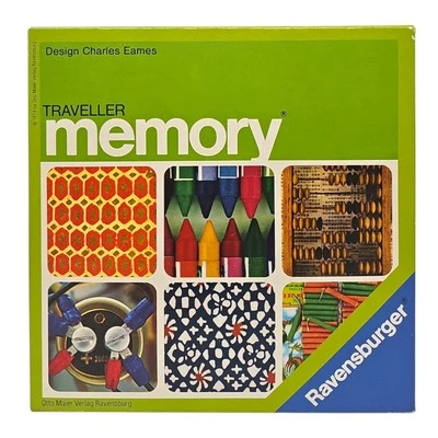 Traveller Memory Ravensburger Spiele 1974 Charles Eames Rarität Top Zustand  - Bild 1 von 4