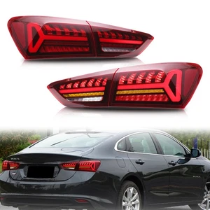 LED Tail Lights for Chevrolet Chevy Malibu 2019-2025 Red Rear Lamps Assembly - Picture 1 of 6