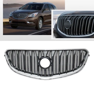 Chrome Front Upper Bumper Grill Grille For Buick Enclave 2013-2017 Foto 1 de 4
