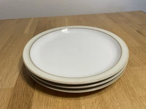 3 DENBY ELEMENTS NATURAL DINNER PLATES 26.5 CM - VGC - Picture 1 of 11
