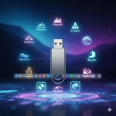 PEN DRIVE USB Installatore Mac OS 🍎 TUTTE LE VERSIONI a Scelta! Avviabile BOOT - Imagen 1 de 3