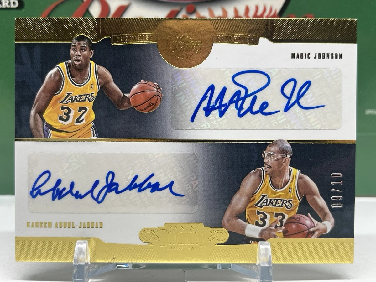 Panini Magic Johnson Autographed Basketball Trading Cards