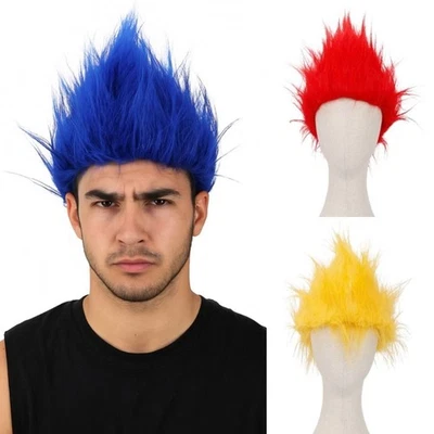 合成通用短角色扮演假发直发男式万圣节角色扮演 — 第 1/4 张图片