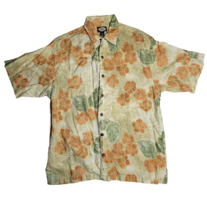 Camisa Tommy Bahama Para Hombre Pequeña Tropical Floral Seda - Imagen 1 de 6