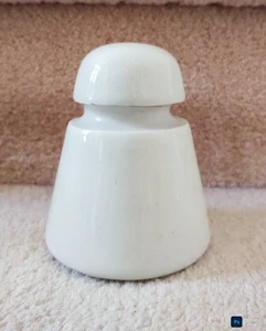 White Ceramic Tepee Conical Insulator No Mark - Picture 1 of 4