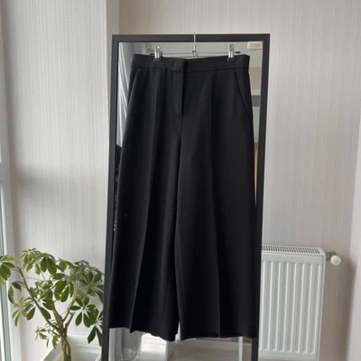 Pantalón Max Mara Studio Pierna Ancha Negro Lana Virgen Talla Xs Foto 1 de 4