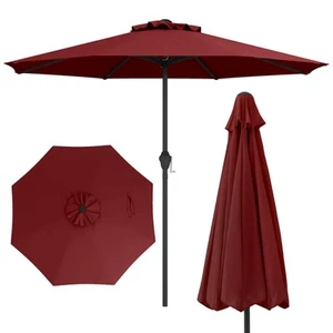 Outdoor Patio Umbrella Modern Table Umbrella with 8 Heavy Duty Ribs Sun-proof - Picture 1 of 10