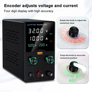 Labornetzteil Einstellbar DC 0-32V 0-10A Regelbar Netzgerät Schaltnetzteil - Bild 1 von 8