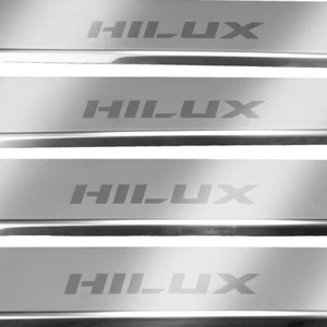 TOYOTA HILUX MK8 Plaques de seuil de porte   Acier inoxydable 304 Finition miroi - Zdjęcie 1 z 3