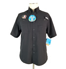 T-shirt homme Columbia PFG Florida State Seminoles petit noir omni nuance NEUF