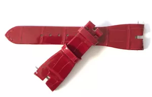 NEW ROGER DUBUIS 21MM CROCO BORDEAUX ROGER DUBUIS STRAP 21MM WATCH BRACELET - Picture 1 of 11