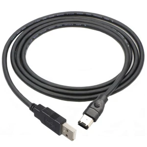 1.8m USB 2.0 Male To Firewire iEEE 1394 6-Pin M/M iLink Adapter Cable AU Stock - Picture 1 of 5