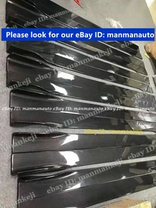 Universal Real Carbon Fiber Side Skirt Extension Panel Splitters Kit 2pcs 2.2M - Bild 1 von 7
