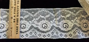 Vintage/Antique Ecru Cotton 3" Lace 8 ½ Yards - Picture 1 of 1