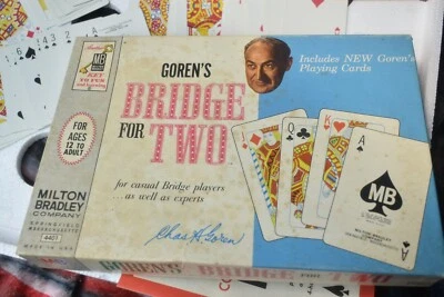 BRIDGE Game FOR TWO GOREN'S by Milton Bradley 1964 Vintage Complete (No return) - Image 1 of 2