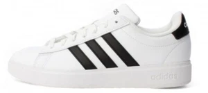 adidas Grand Court 2.0 Tennis Pickleball Shoes White Black Women Size 7 GW9214 - Picture 1 of 6