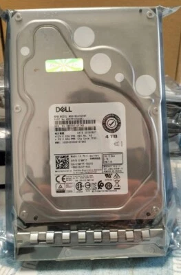 New 4 TB 7.2k 3.5" NL SAS 12Gb/s Hard Drive HDD 1MVTT In Dell 14th Gen Caddy - Image 1 of 4