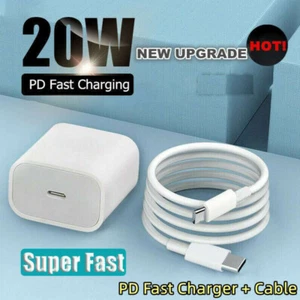 PD 20W USB-C Charger Adapter 13 12 11 Pro XS Max 8 For iPhone iPad Fast Charging - Picture 1 of 15