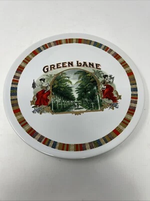 Pottery Barn Green Lane Fireside Club Salad Plate Cigar Box Stripe Trim Choice - Image 1 of 4