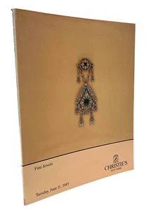 Christies New York FINE JEWELS  Auction Catalog 1985 illustrated in Full Color - Imagen 1 de 5