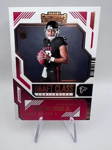 Michael Penix Jr - 2024 Contenders Draft Class #9 Bronzo Parallelo Falchi RC - Foto 1 di 2