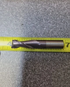 7/16" 2 Flute Square Endmill TiAlN 2-1/2 OAL 1-3/8 LOC - Picture 1 of 1