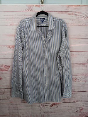 Croft & Barrow Shirt  Men's 18 1/2 36/37 No-Iron Button-Up Long Sleeve Stripe  - Image 1 of 4