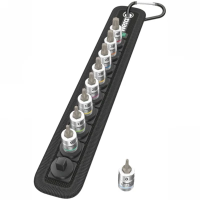 Wera 05003882001 Belt A 3 TORX® HF Zyklop Bit Socket Set, 1/4" Drive - Image 1 of 4