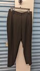 Weekend Maxmara Size 8 Pants Classic Pressed Front Straight Leg Loose Fit Black