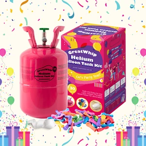 GreatWhip Helium Tank Balloon Kit 7L (30 Balloons) for Party Wedding Decoration - Picture 1 of 10