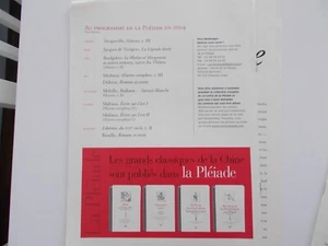 La lettre de la Pléiade n°17 janvier-mars 2004 - Foto 1 di 2