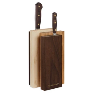 3pc Wusthof Crafter Smoked Oak Wood Chefs/Paring Knife Block Set Kitchen BRWN - Picture 1 of 4