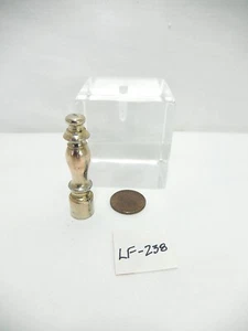 Einzelne Vintage runde Guss & versilberte Metall Lampe Endstück.   2" H. LF-238 . - Bild 1 von 9