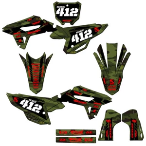 2021-2023 CRF 450 RWE APACHE Green Senge Graphics Kit Compatible with Honda - Picture 1 of 10