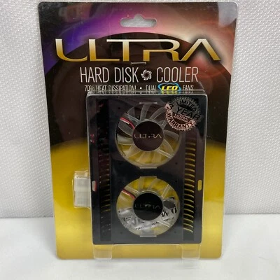 ULTRA 3.5" Hard Disk Drive Cooler w/ 2 LED Fans - ULT31048 - NEW - Image 1 of 3