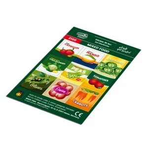 Mixed Foods ❤️ STICKER fit for building blocks tiles /2100 - Picture 1 of 1