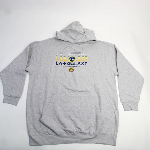 LA Galaxy Majestic Sweatshirt Men's Gray New Cover