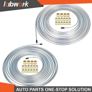 Labwork Brake Line Tubing Kit 25 Ft. 3/16 And 1/4 w/ Fittings Zinc-Coated - Picture 1 of 10