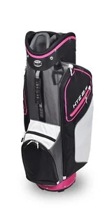New Hot-Z Golf Ladies 2020 2.5 Cart Bag Black/Pink/White - Picture 1 of 3