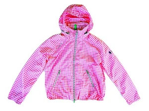 Ralph Lauren RLX Women's New Designer Pink Plaid Hooded Golf Jacket - Size Small - Bild 1 von 15