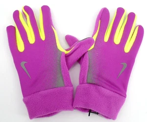 Nike Thermal Tech Gloves Women's Running Magenta/Volt/Silver - Picture 1 of 4